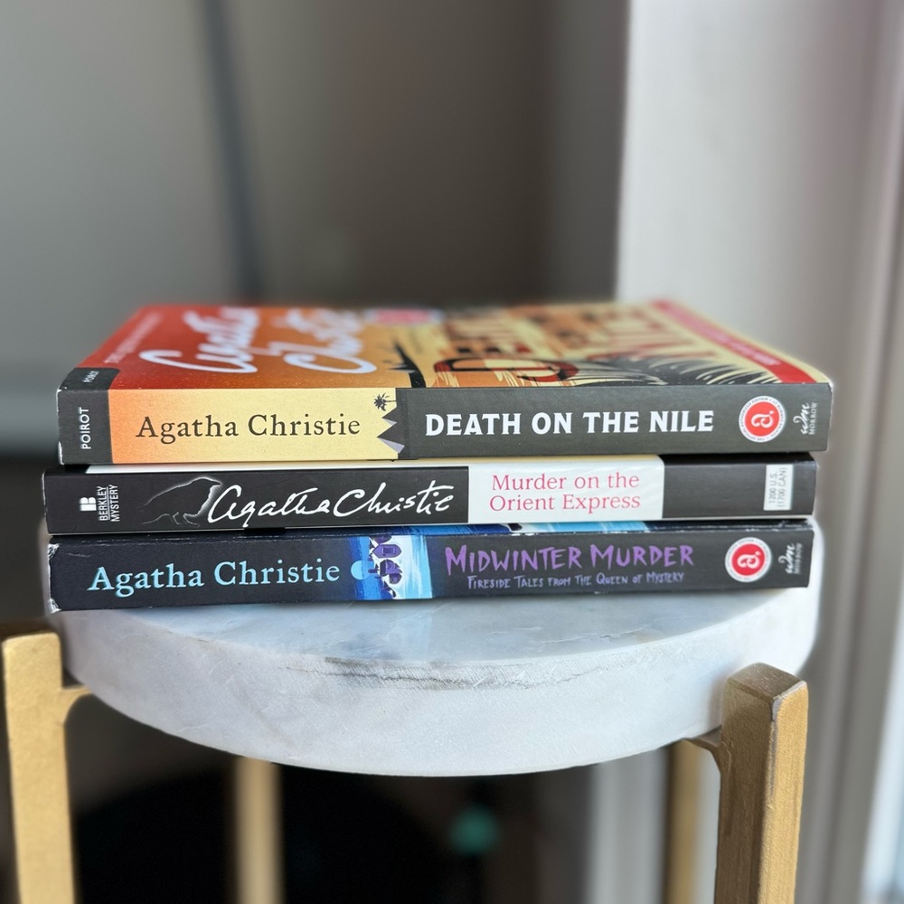 Agatha Christie paperback books
